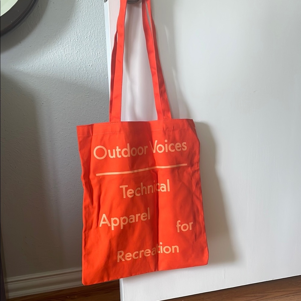 Outdoor Voices Houston edition Vibrant Orange Tote